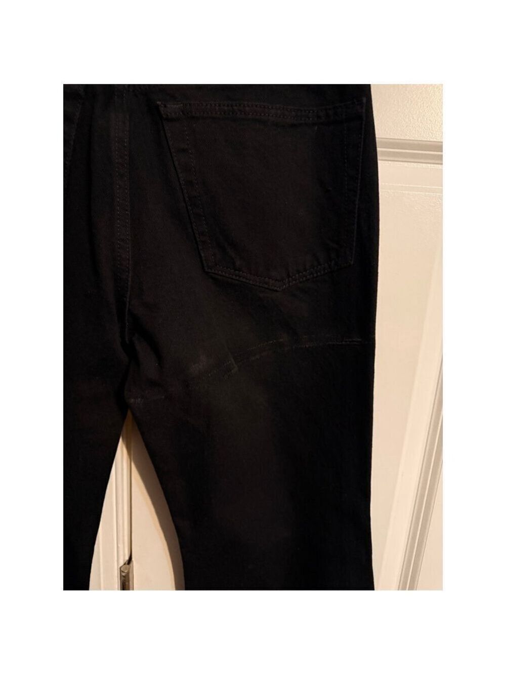 Women's RE/DONE Black 70s Low Rise Bell Bottom Flare Jeans Size 27 $285 Retail - Picture 10 of 14